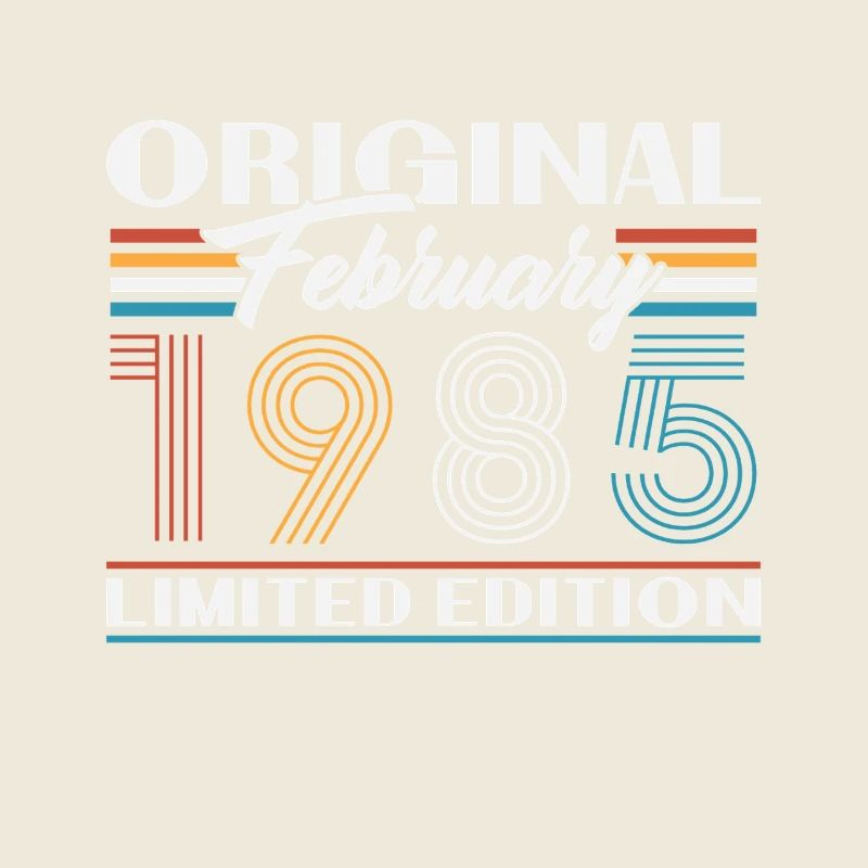 February 1985 Vintage Birthday 1985 Gift