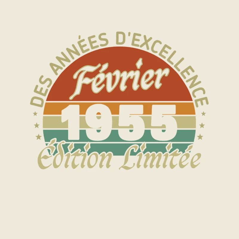 February 1955 Vintage Birthday 1955 Gift