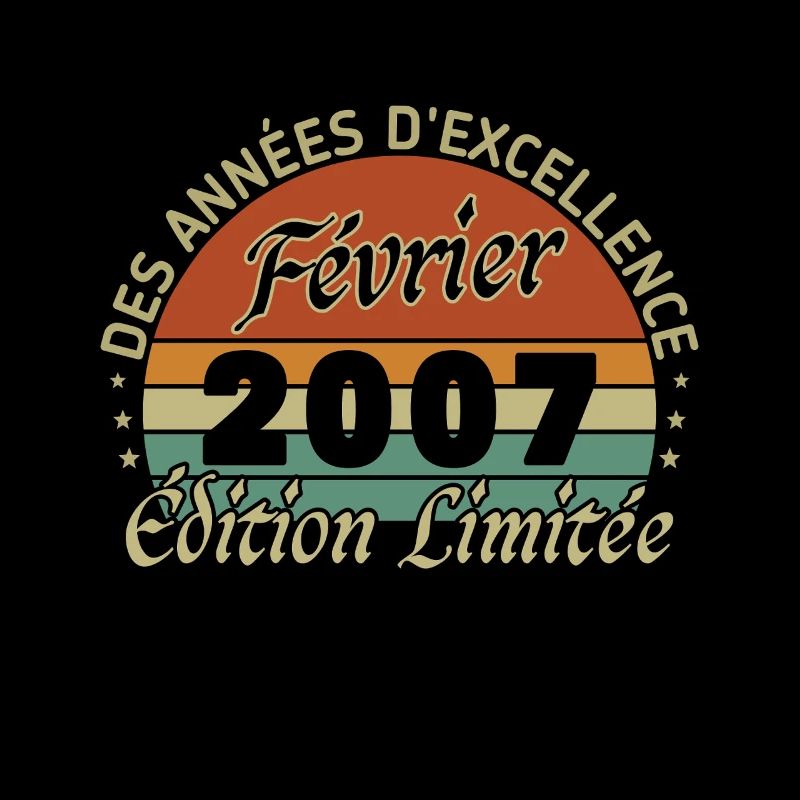 Février 2007 Vintage Anniversaire 2007 Cadeau