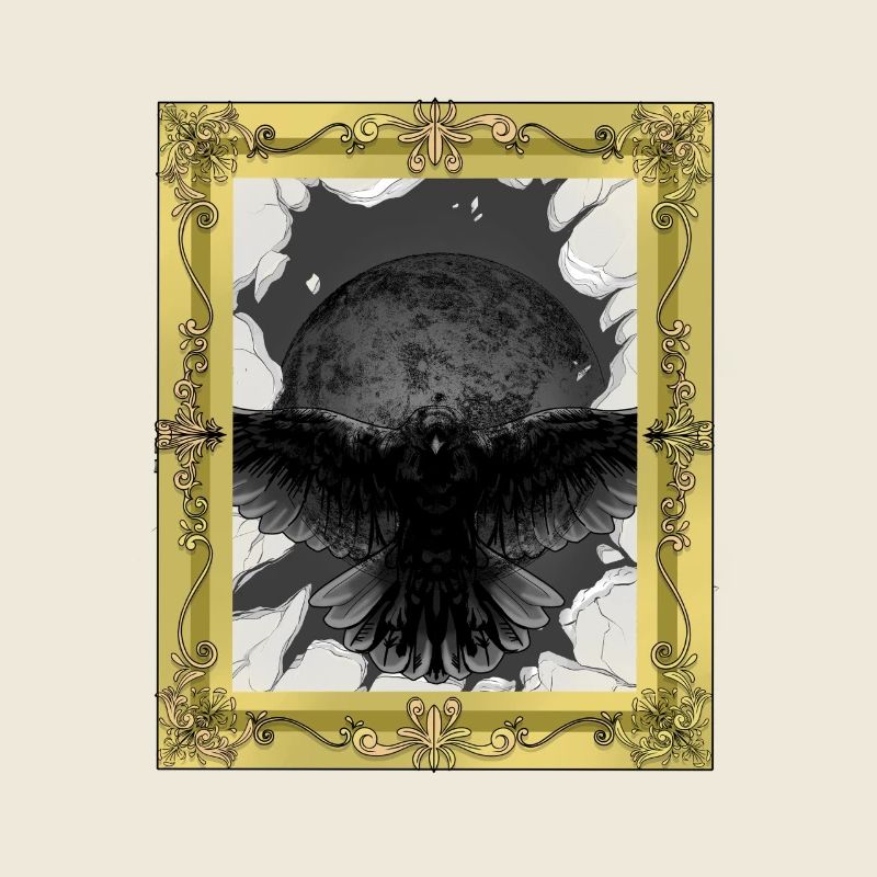 Halloween Raven Crow Birds Mystical