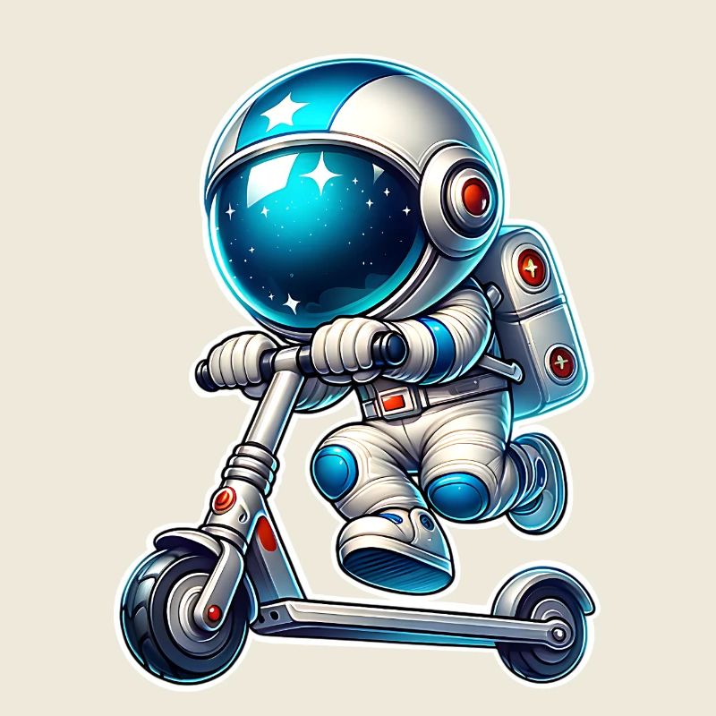 E-Scooter E-Roller Astronaut Scooter