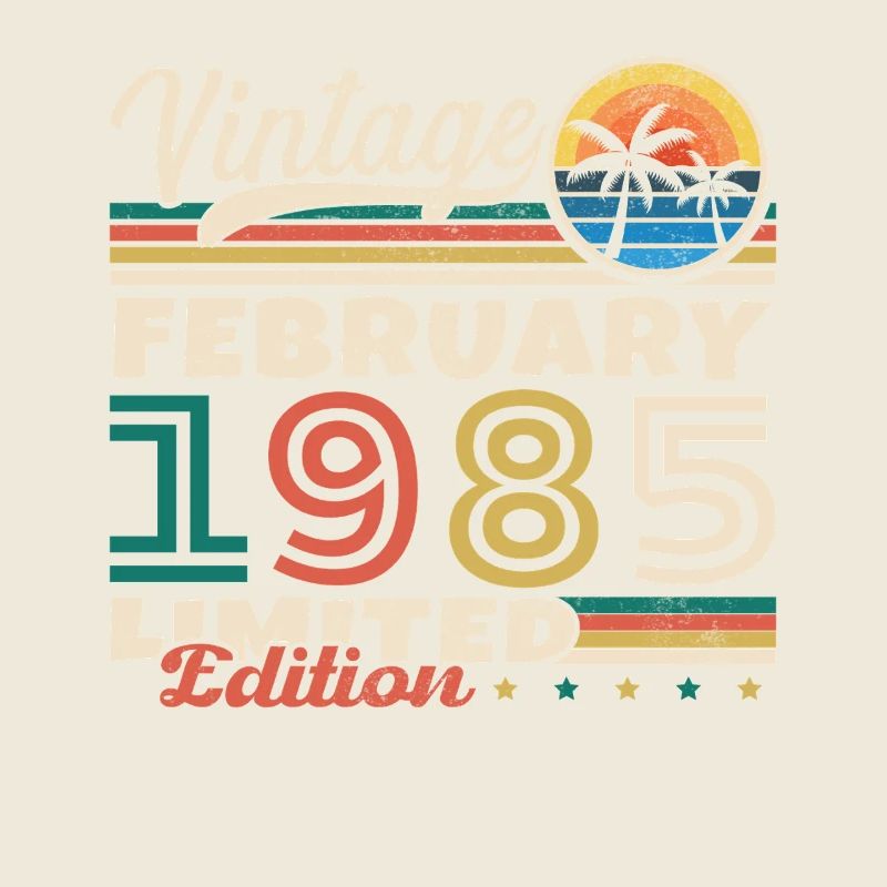 Février 1985 Vintage Anniversaire 1985 Cadeau