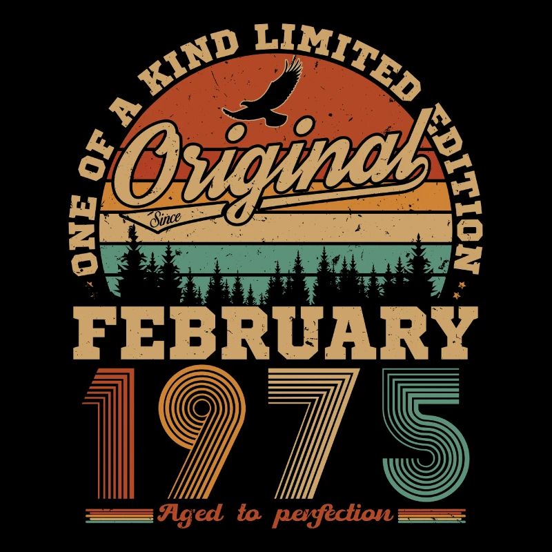 Februar 1975 Vintage Geburtstag 1975 Geschenk
