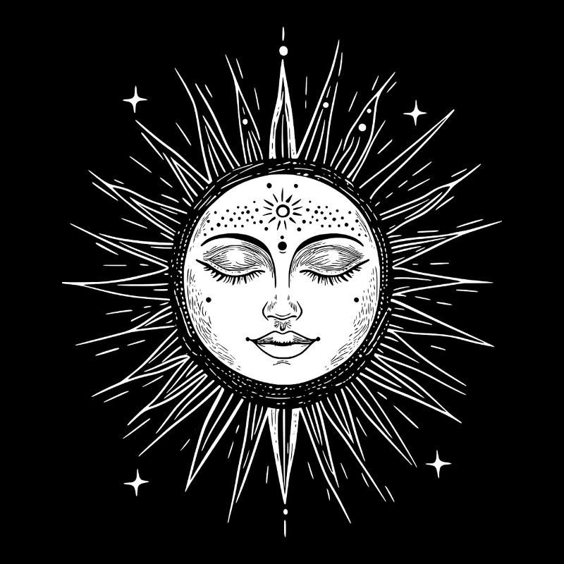 Boho Sun Spirituality Sun Face Bohemian