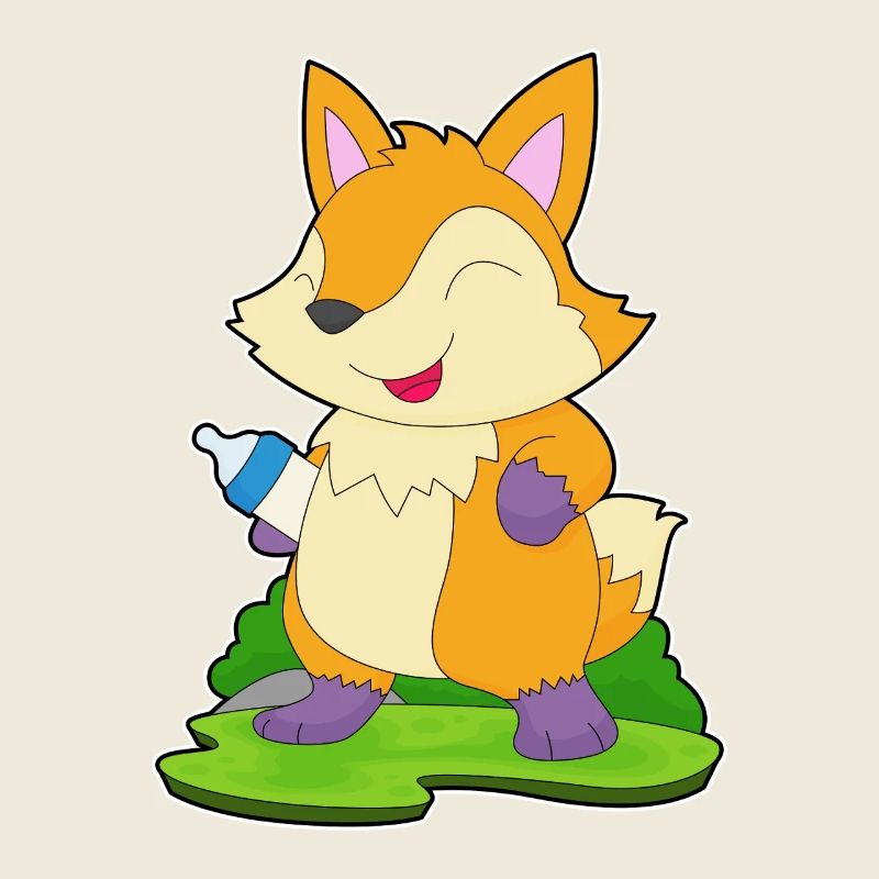 Fuchs Babyflasche Milch