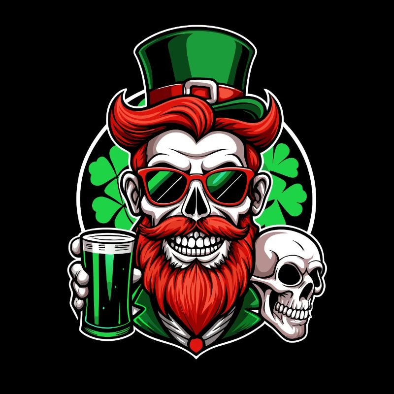 Leprechaun Skull - St. Patrick's Day - Ireland