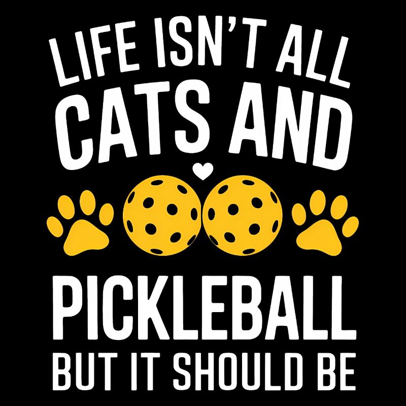 Pickleball Spruch Katze Lustig Pickleball Geschenk