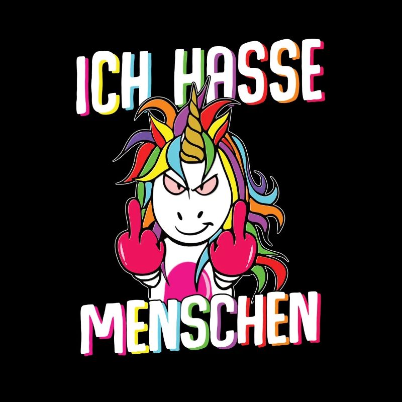 Unicorn Ich hasse Menschen I