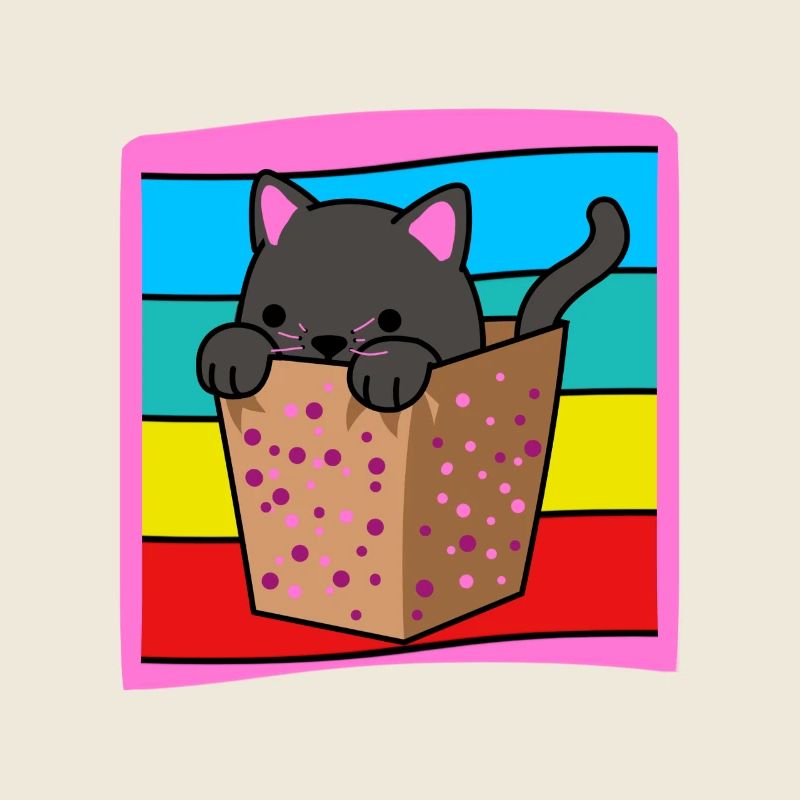 Katze in der Schachtel