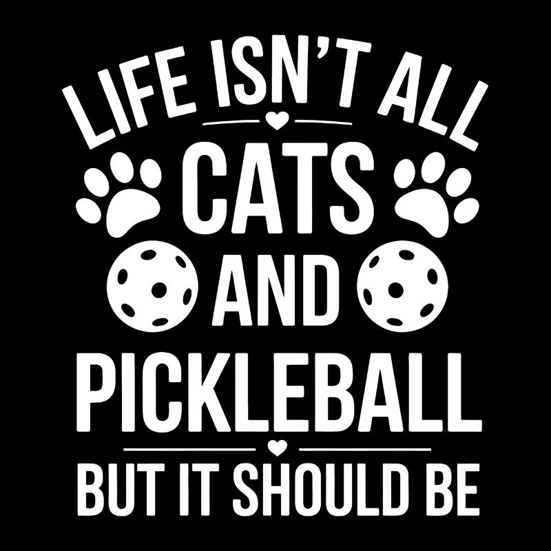 Pickleball Spruch Katze Lustig Pickleball Geschenk