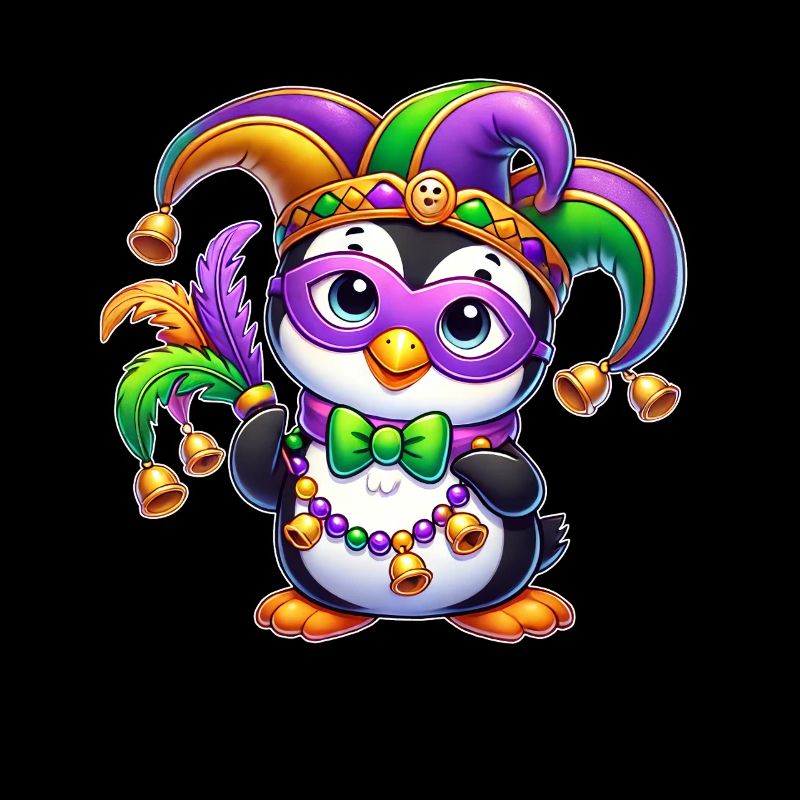 Cute Penguin Mask Disguise Mardi Gras