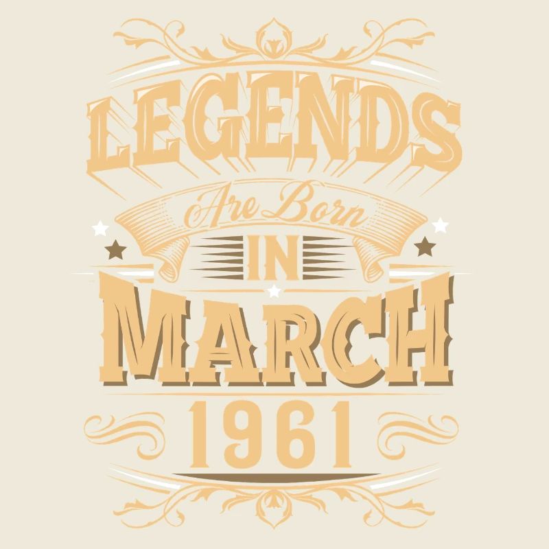 Légende de l’anniversaire de mars 1961