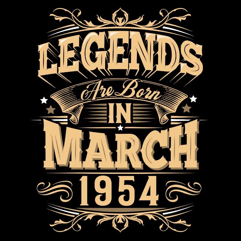 March 1954 Birthday Legend