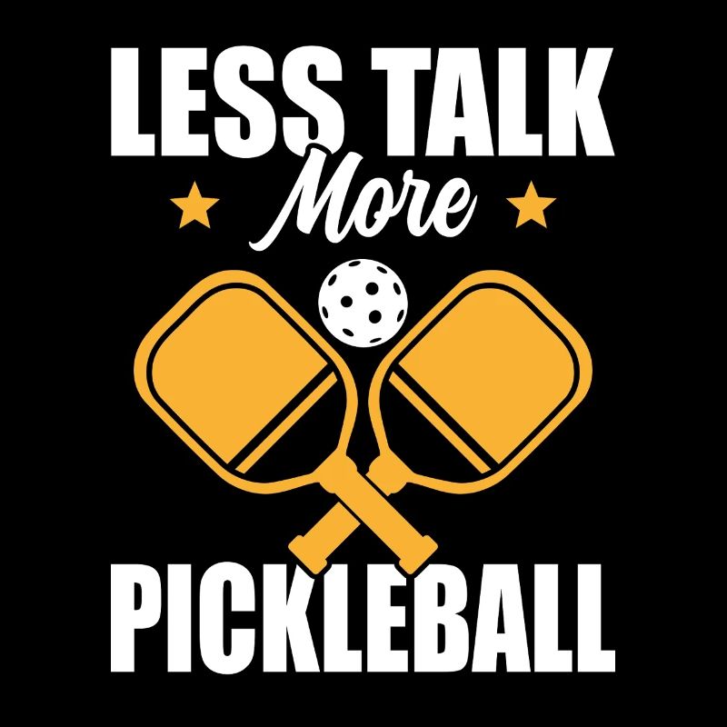 Paddle Ball Spieler Geschenk Less Talk Pickleball