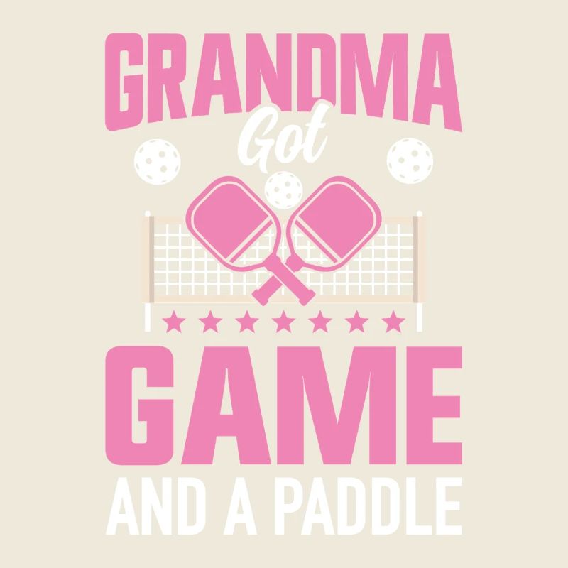 Pickleball Oma Paddleball Großmutter Paddle Spiel