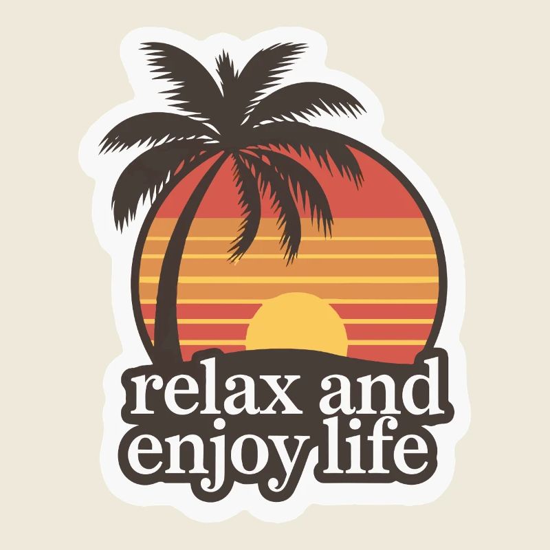 BEACH, PALM TREES
