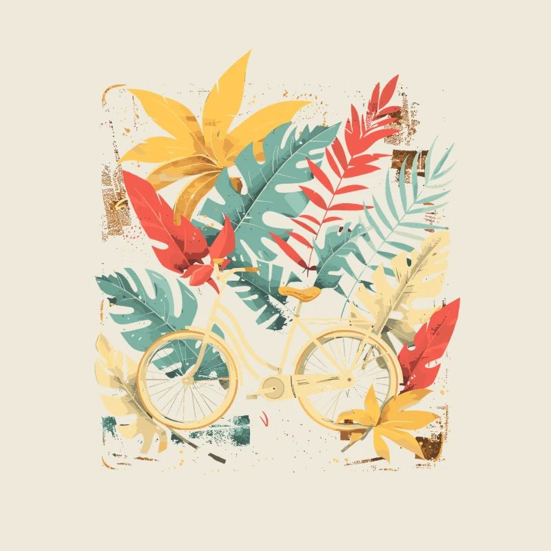 Look de dessin animé de vélo