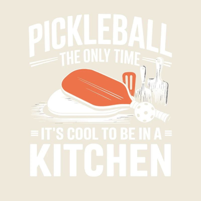Pickleball Spieler Paddleball Kitchen Dinkball