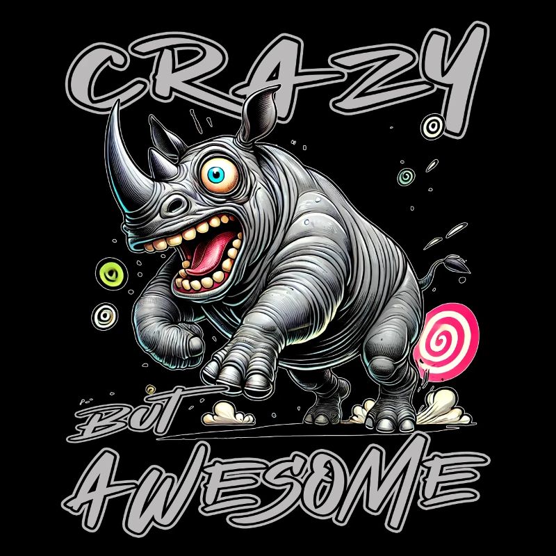 Crazy but Awesome Nashorn Comic Stil