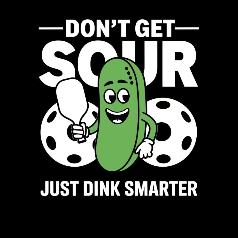 Funny Pickleball Saying: Sour Just Dink Smarter
