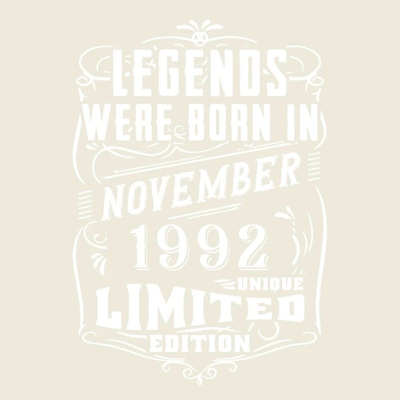 Birthday November 1992 Limited Edition Legend