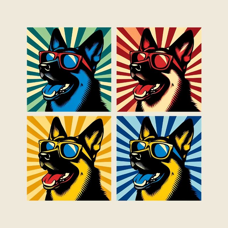 Shepherd's Pop Art Bear, Teddy, Biscuit, Waffles