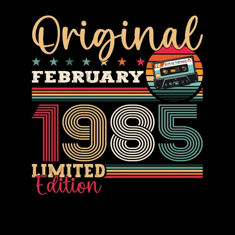 40. Geburtstag Geschenk Mann Original Februar 1985