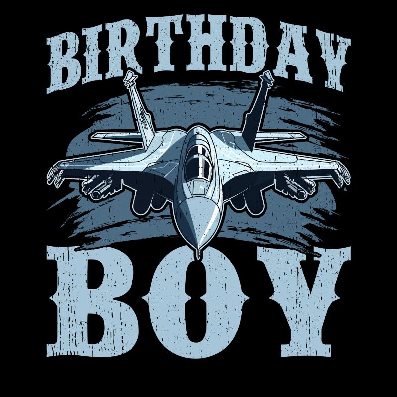 Birthday Boy Fighter Jet Design