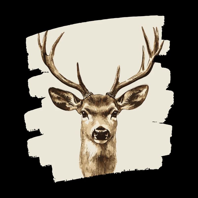 Cerf avec bois