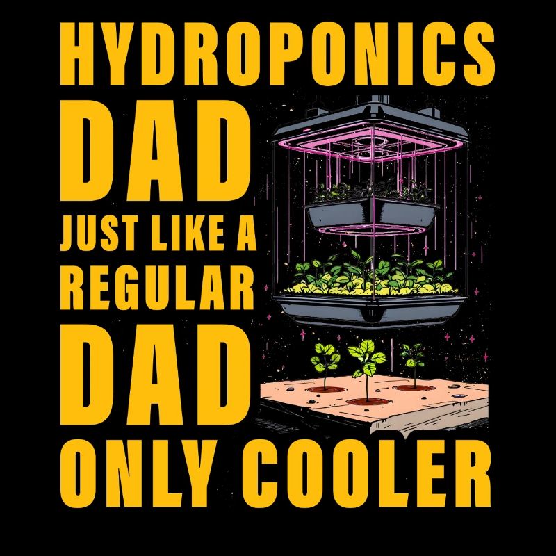 Papa hydroponique comme un papa ordinaire, mais cool