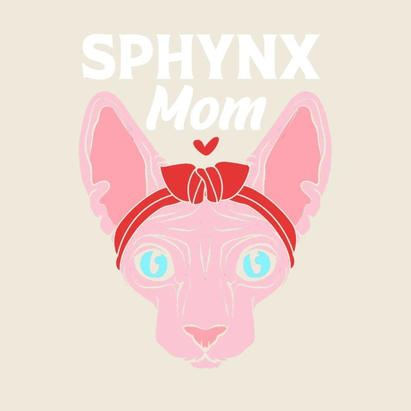 Maman chat Sphynx