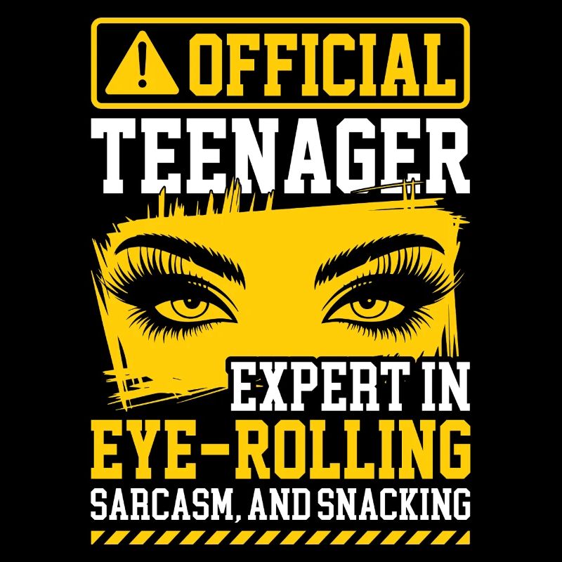 Drôle d’adolescent Roulement d’yeux Design