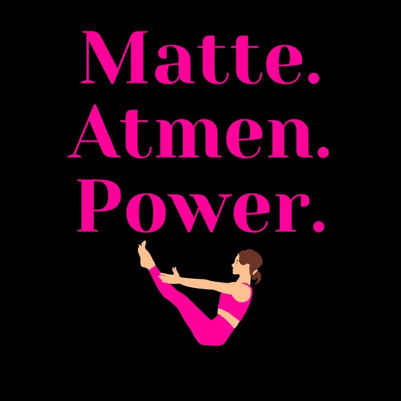 Matte. Atmen. Power – Pilates Geschenk