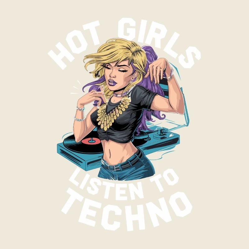 Les filles qui aiment écouter de la musique techno et