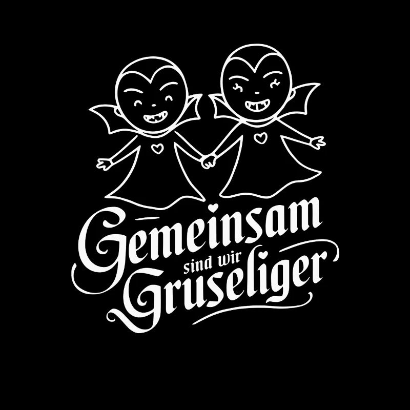 Gemeinsam Sind Wir Gruseliger Halloween Vampire
