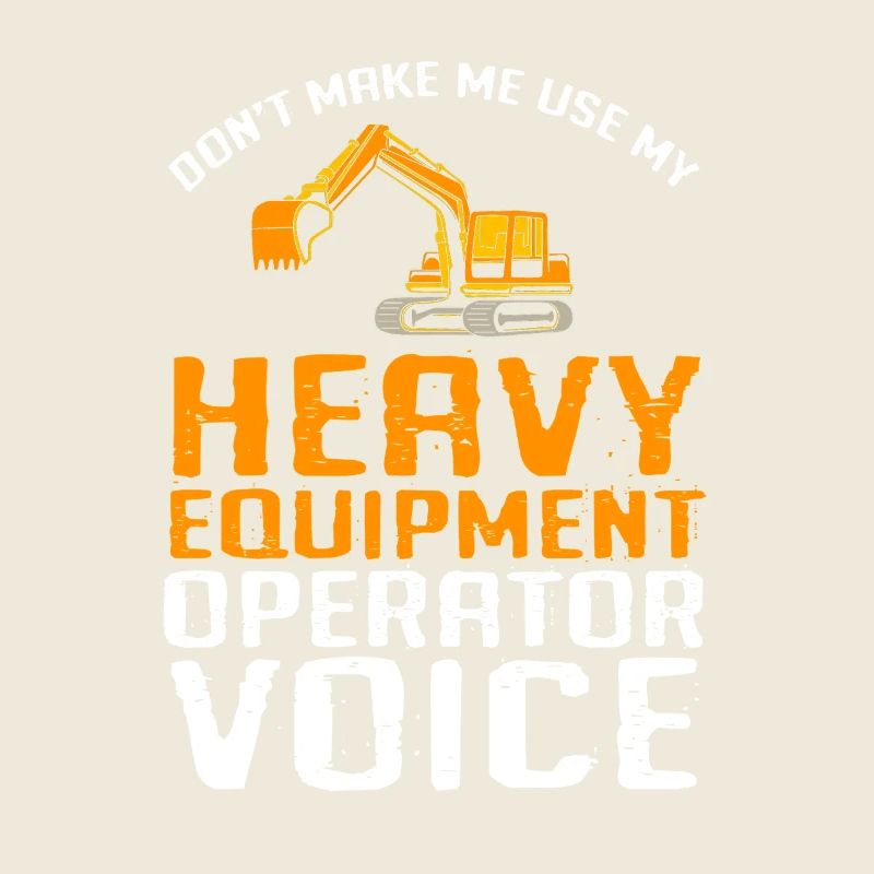 Construction site excavator driver excavation