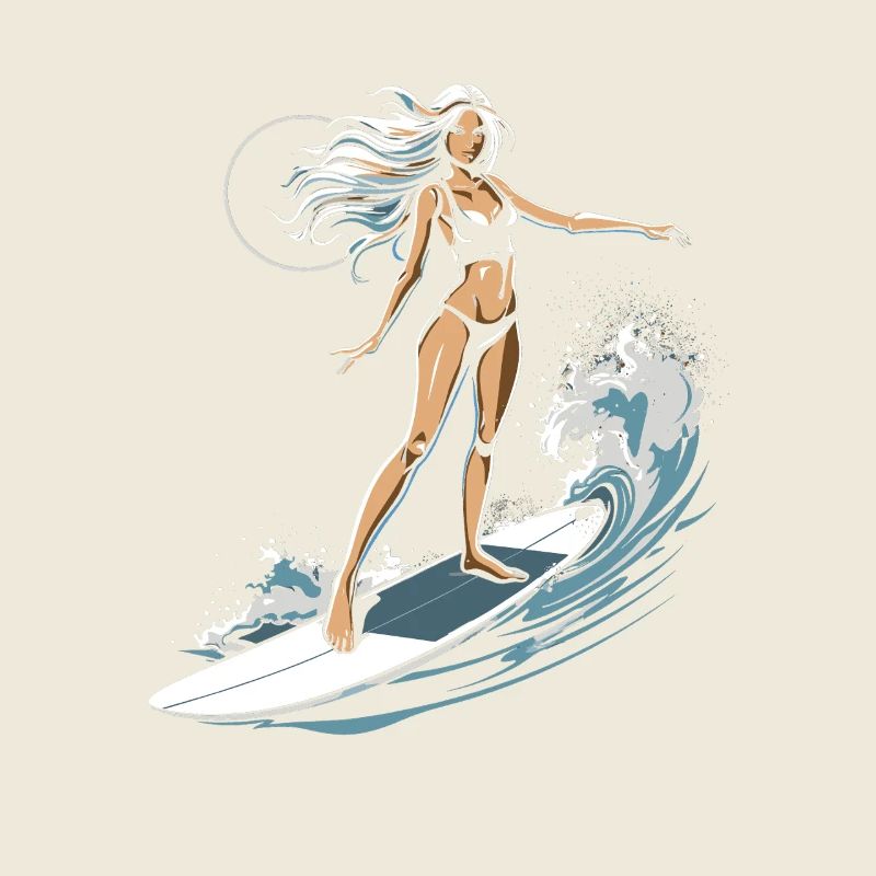 Graphique de surfeuse
