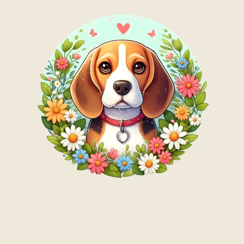 Beagle Blumen