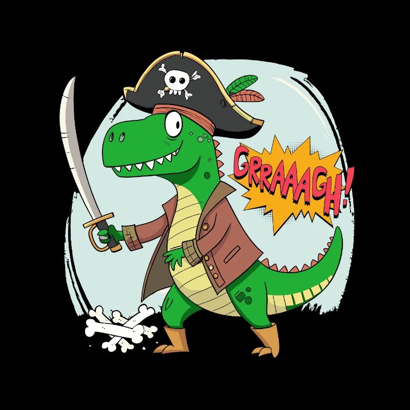 Carnival Birthday Pirate Dinosaur Pirate Hat