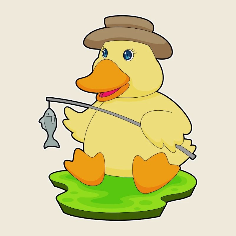 Canard Pêcheur Pêche Pêche