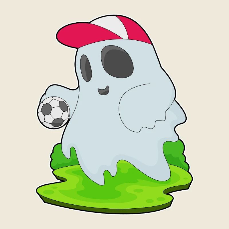 Geist Halloween Fußball