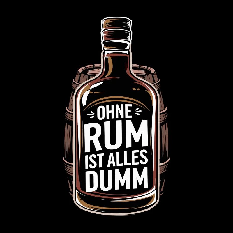 Without rum everything is stupid - Perfect for rum