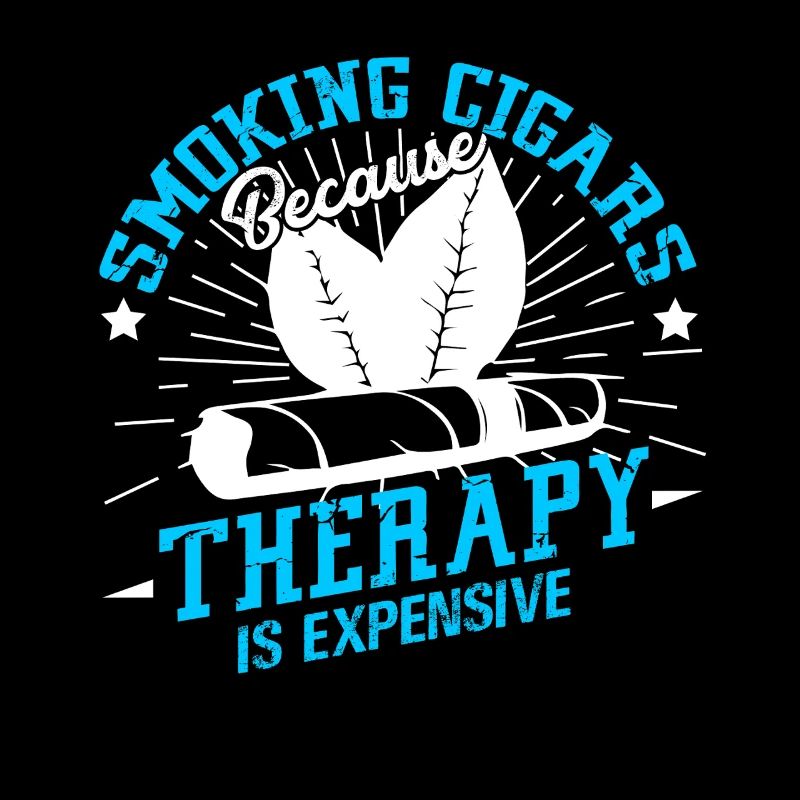 Cigar Smoking Because Therapy Is Expensive