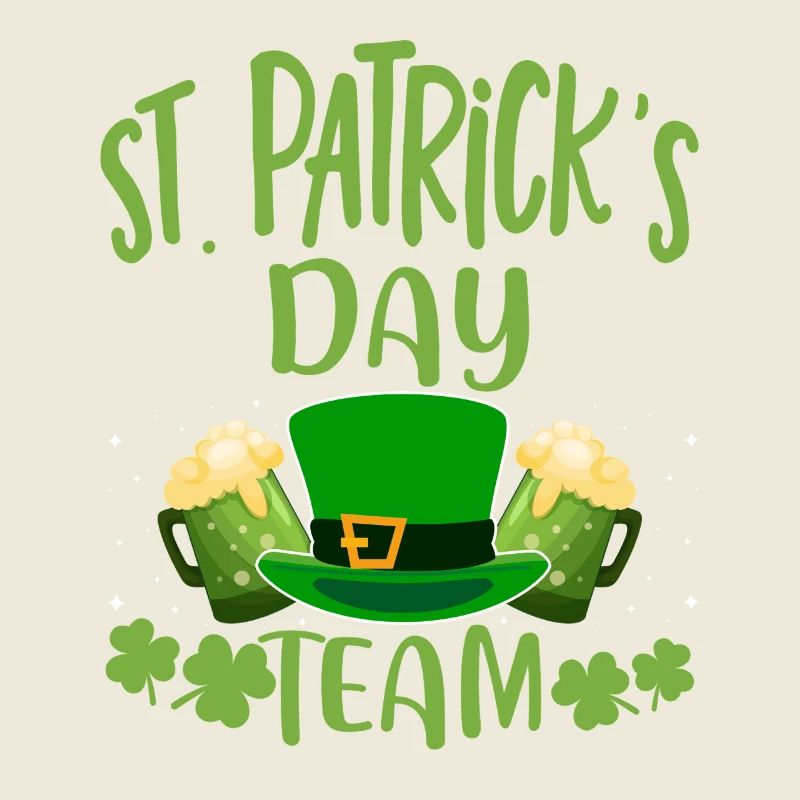 Saint-Patrick Team St Patrick Irlande Trèfle Bière