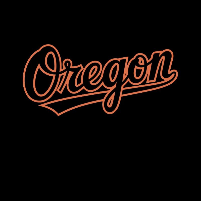 Look vintage de lettrage de l’Oregon pour les fans de l’Oregon