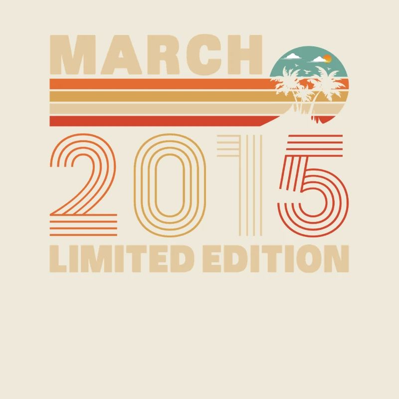 Mars 2015 Vintage Cadeau Anniversaire