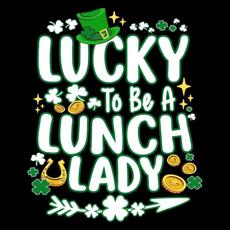 Chemise de la Saint-Patrick, chanceuse d’être une dame du déjeuner
