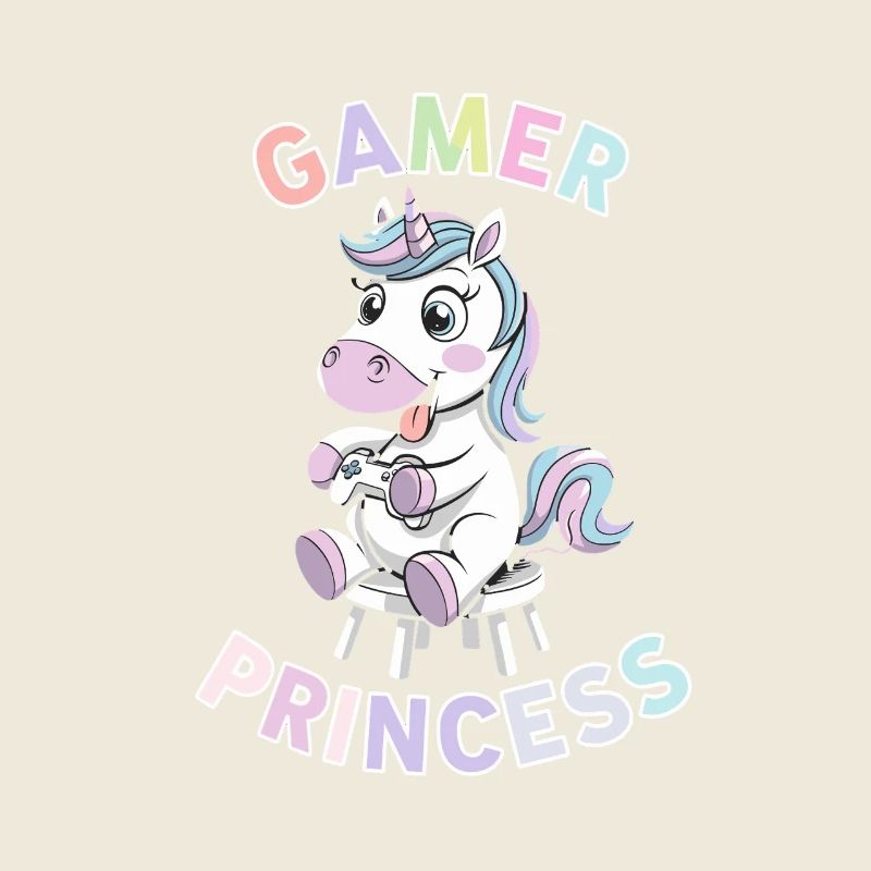 Gaming Einhorn Gamer Prinzessin Spaß