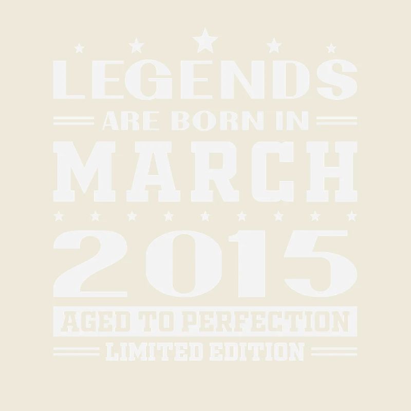 Mars 2015 Vintage Cadeau Anniversaire