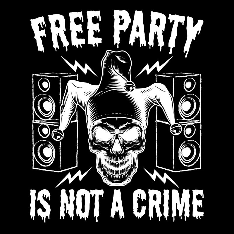 Free Party Tekno Clown Soundsystem DJ Rave Techno